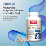 Jarrow Formulas Citicoline CDP Choline brain Cognizin Citicoline 250 mg 120 Capsules - Görsel 2