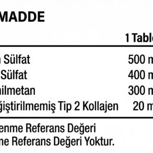 GLİKOZAMİN KONDROİTİN