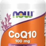 NOW Foods CoQ10 100 mg with Hawthorn Berry Cellular Energy Production 30 Veg Caps