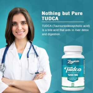 Zingicin TUDCA Liver Detox Cleanse Digestion 1200mg 60 Caps - Görsel 3