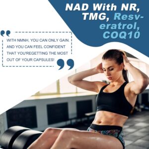 inGreens NMNH Alternative with TMG, Resveratrol, COQ10, NAD Anti Aging, Energy, Boost 500mg 60 Caps - Görsel 4