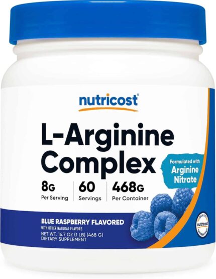 Nutricost L-Arginine AKG Nitric Oxide Complex Hcl 468 Gram 60 servis