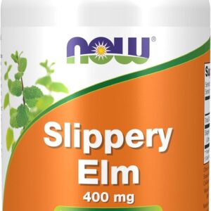 NOW Foods Slippery Elm (Ulmus rubra) 400 mg, 100 Veg Caps