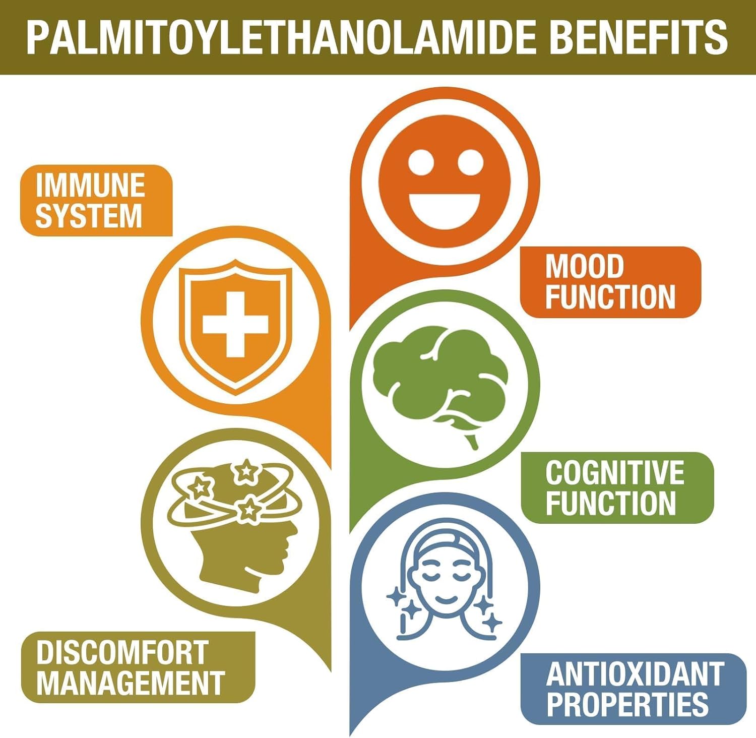 Rosmolo 1500 MG Palmitoylethanolamide with Luteolin 98% & Turmeric 60 Tablet - Görsel 3