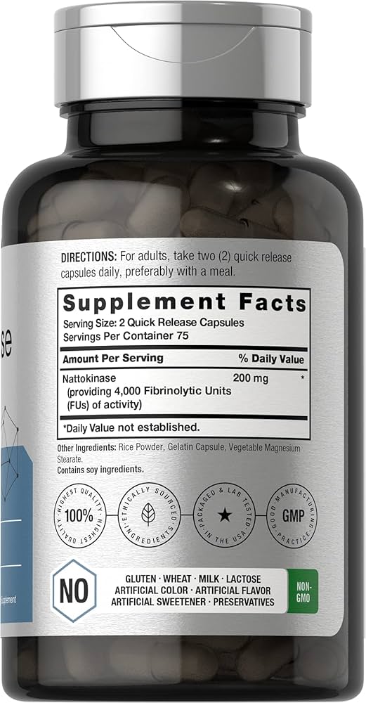 Horbäach Nattokinase 4000 FU | 150 Capsules - Görsel 3