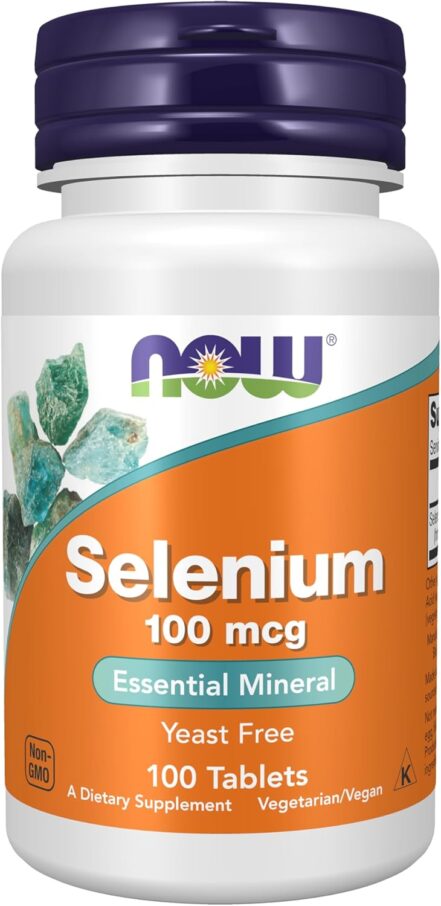 NOW Selenium(Selenyum) (L-Selenomethionine) 100 mcg, Essential Mineral*, 100 Tablets