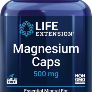 Life Extension Magnesium 500 mg Magnesium Oxide Citrate and Succinate 100 Veg Caps