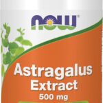 NOW Foods Immune Support Supplements, Astragalus Extract 500 mg 90 Veg Capsules