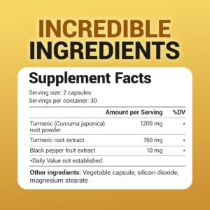 Dr. Berg Turmeric with Curcumin Black Pepper BioPerine 1350 mg 60 Caps - Görsel 4