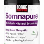 Force Factor Somnapure Drug-Free Sleep Aid Sleeplessness with Melatonin & Valerian & Theanine Fall Asleep 60 Tablet