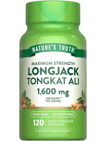 Natures Truth Longjack Tongkat Ali 1600 mg 120 20:1 Extract Quick Release Caps
