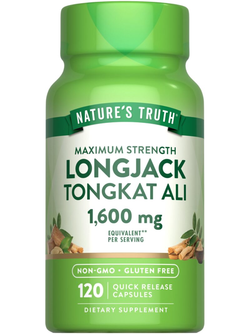 Natures Truth Longjack Tongkat Ali 1600 mg 120 20:1 Extract Quick Release Caps