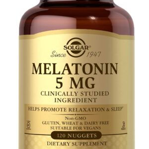 Solgar Melatonin 5 mg 120 Nuggets - 120 Servings