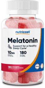 Nutricost Melatonin 10mg 180 Gummies