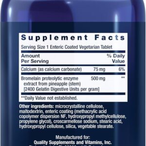 Life Extension Bromelain Pineapple Extract Digestive Enzymes Joint Health Comfort 500 Mg 60 Caps