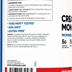 Nutricost Creatine Monohydrate Micronize Powder 500G – 76 Servings