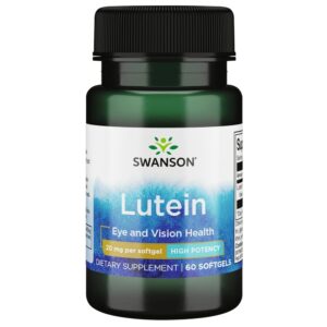 Swanson Lutein Eye and Vision Health 20 mg 60 Softgels