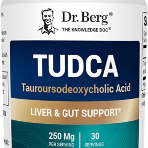 Dr. Berg TUDCA Tauroursodeoxycholic Acid Liver Health Bile Flow Gallbladder Digestive Health 30 Caps