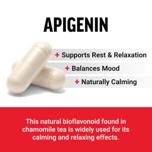 FORCE FACTOR Apigenin Prostate Health Stress Support  Antioxidant 50mg 60 Caps - Görsel 2