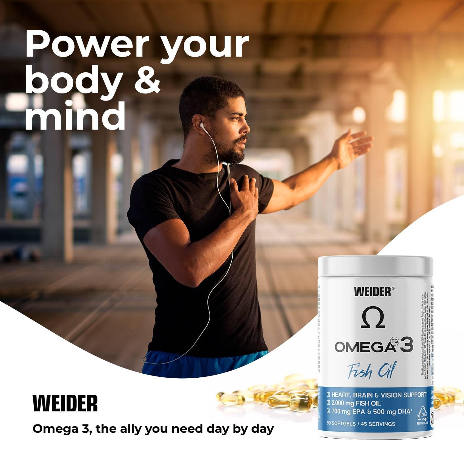 Weider Omega Fish oil Balık yağı 3 2000 mg 90 Softgels