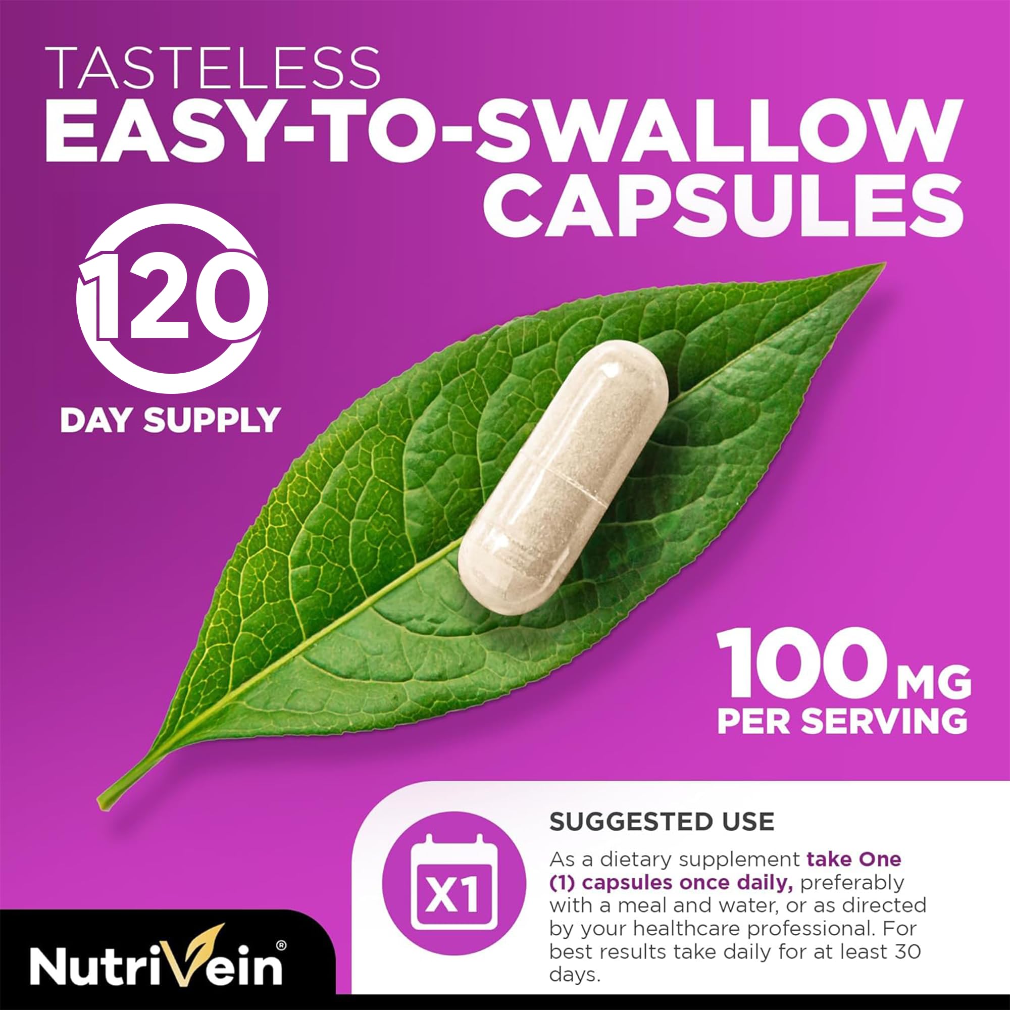 Nutrivein Zinc(Çinko) Picolinate 100 mg - 120 Caps - Görsel 4