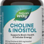 Nature's Way Choline(Kolin) & Inositol, Supports Brain Health & Cellular Energy 100 Caps