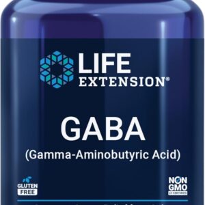 Life Extension GABA Stress Support Mood Support Sleep Relaxation 60 Caps