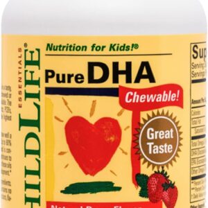 ChildLife Essentials Children Kids Pure DHA Natural Berry DHA EPA Fish Oil 90 Softgels