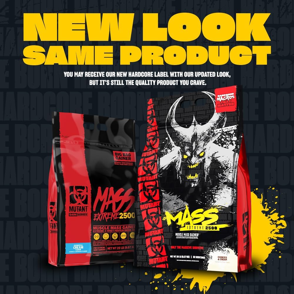 Mutant Mass Extreme Gainer – Whey Protein Powder – Build Muscle Size and Strength – High Density Clean Calories - Görsel 3