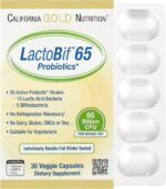 California Gold Nutrition LactoBif 65 Probiotics 30 Veggie Capsules