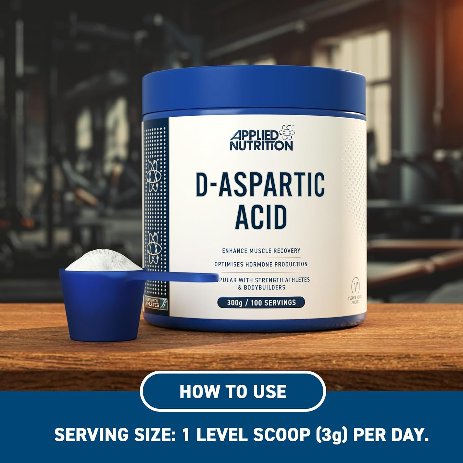 Applied Nutrition Daa-Aspartic Acid - Natural Booster for Enhanced Performance (300g - 100 Servings) - Görsel 3