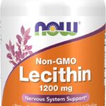 NOW Foods Lecithin 1200 mg with Phosphatidyl Choline 100 Softgels