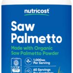 Nutricost Made With Organic Saw Palmetto 1000 Mg 120 Caps CİLT + SAÇ DESTEĞİ