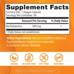 Doctor's Best Benfotiamine 300 with BenfoPure, Helps Maintain Healthy Glucose Metabolism 300 mg, 60 Veggie Caps - Görsel 3