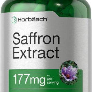 Horbaach Saffron Extract 177mg per serving 200 Capsules