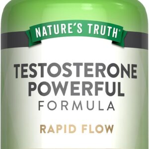 Nature’s Truth, Testo Powerful Longjack Tongkat Ali+Tribulus+Fenugreek+Dım+İndole 60 Liquid Max Softgels