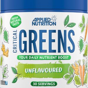 Applied Nutrition Critical Greens Detox Powder Superfood Gut Health Immune Support Vegan 30 Servis