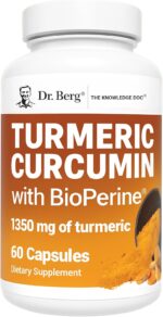 Dr. Berg Turmeric with Curcumin Black Pepper BioPerine 1350 mg 60 Caps