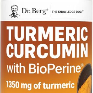Dr. Berg Turmeric with Curcumin Black Pepper BioPerine 1350 mg 60 Caps