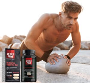 Weider Prime Testosterone Testo Booster For Men DIM KSM66 Ashwagandha 60 Caps - Görsel 3