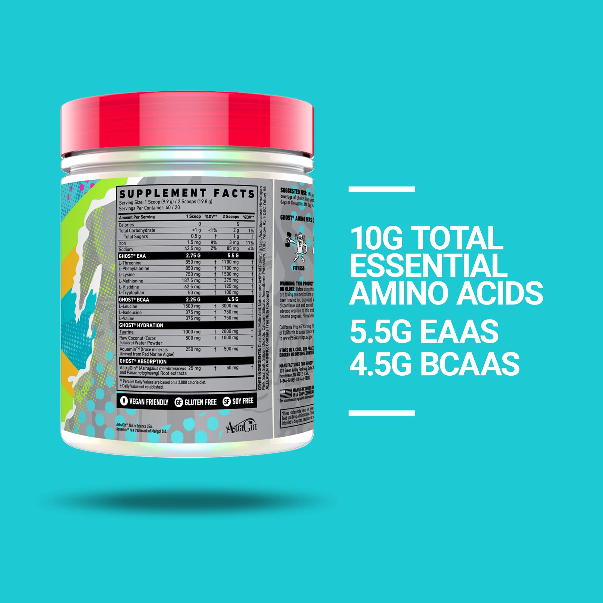 Ghost Amino (EAA+BCAA+Taurine) 40 Servis - Görsel 4