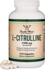 Double Wood L Citrulline 1200mg L-Arginine Nitric Oxide Booster Muscle Recovery to Improve Muscle