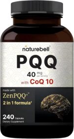 NatureBell PQQ with CoQ10 Coenzyme Brain Support 240 Caps