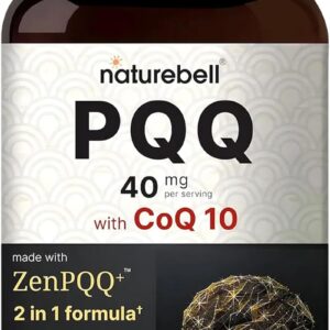 NatureBell PQQ with CoQ10 Coenzyme Brain Support 240 Caps