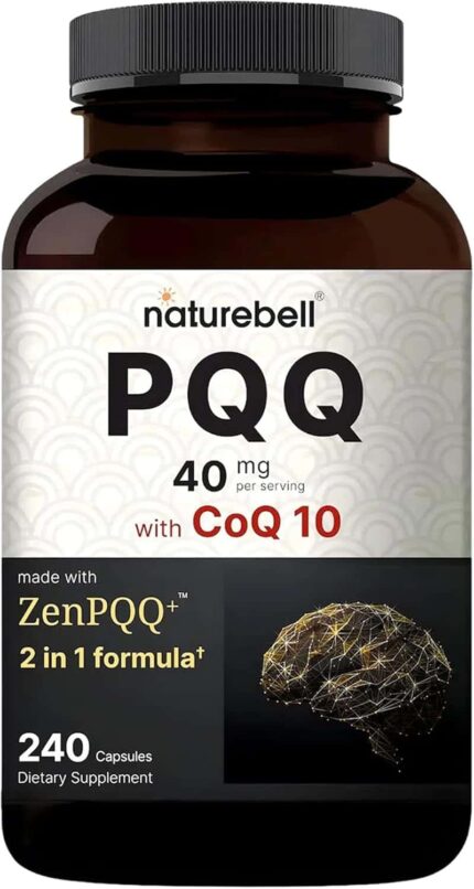 NatureBell PQQ with CoQ10 Coenzyme Brain Support 240 Caps