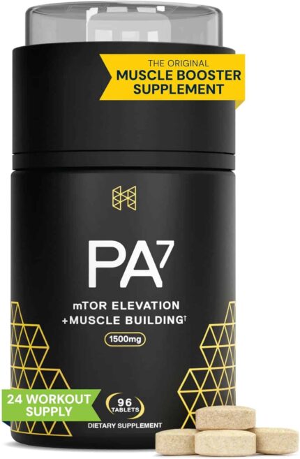 HPN PA 7 Phosphatidic Acid Muscle Builder Boost mTOR Build Mass and Strength Leucine Astragin 96 tab