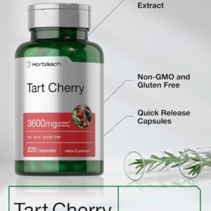 Horbäach Tart Cherry Extract 3600mg 220 Caps