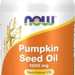 NOW Pumpkin Seed Oil 1000 mg with Essential Fatty Acids and Phytosterols Cold Pressed 100 Softgels