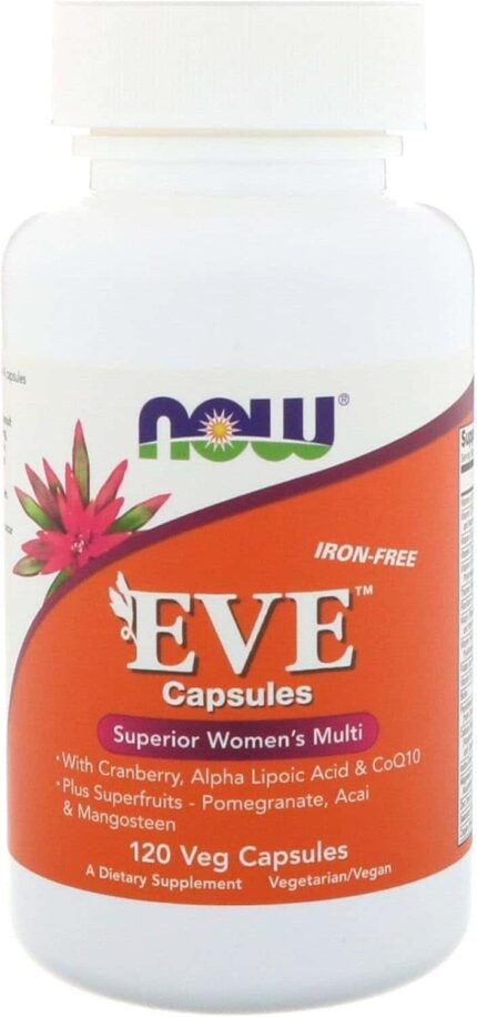 NOW Foods Eve Superior Women's Multi With Cranberry Alpha Lipoic Acid CoQ10 120 Veg Caps