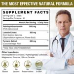 Rosmolo 1500 MG Palmitoylethanolamide with Luteolin 98% & Turmeric 60 Tablet - Görsel 4